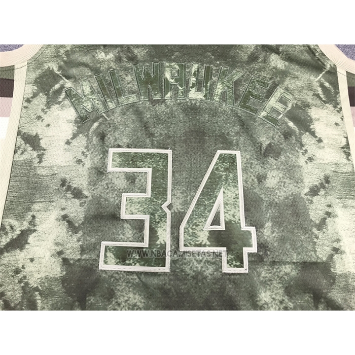 Camiseta Milwaukee Bucks Giannis Antetokounmpo NO 34 Select Series 2023 Marron